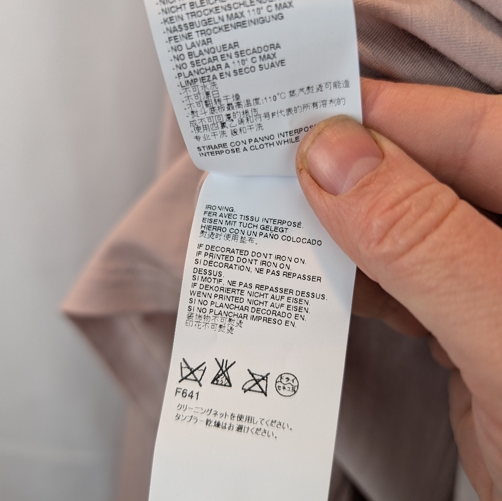 Maison Martin Margiela Women's Pink Turtleneck Top Size XL In GUC - Picture 7 of 14